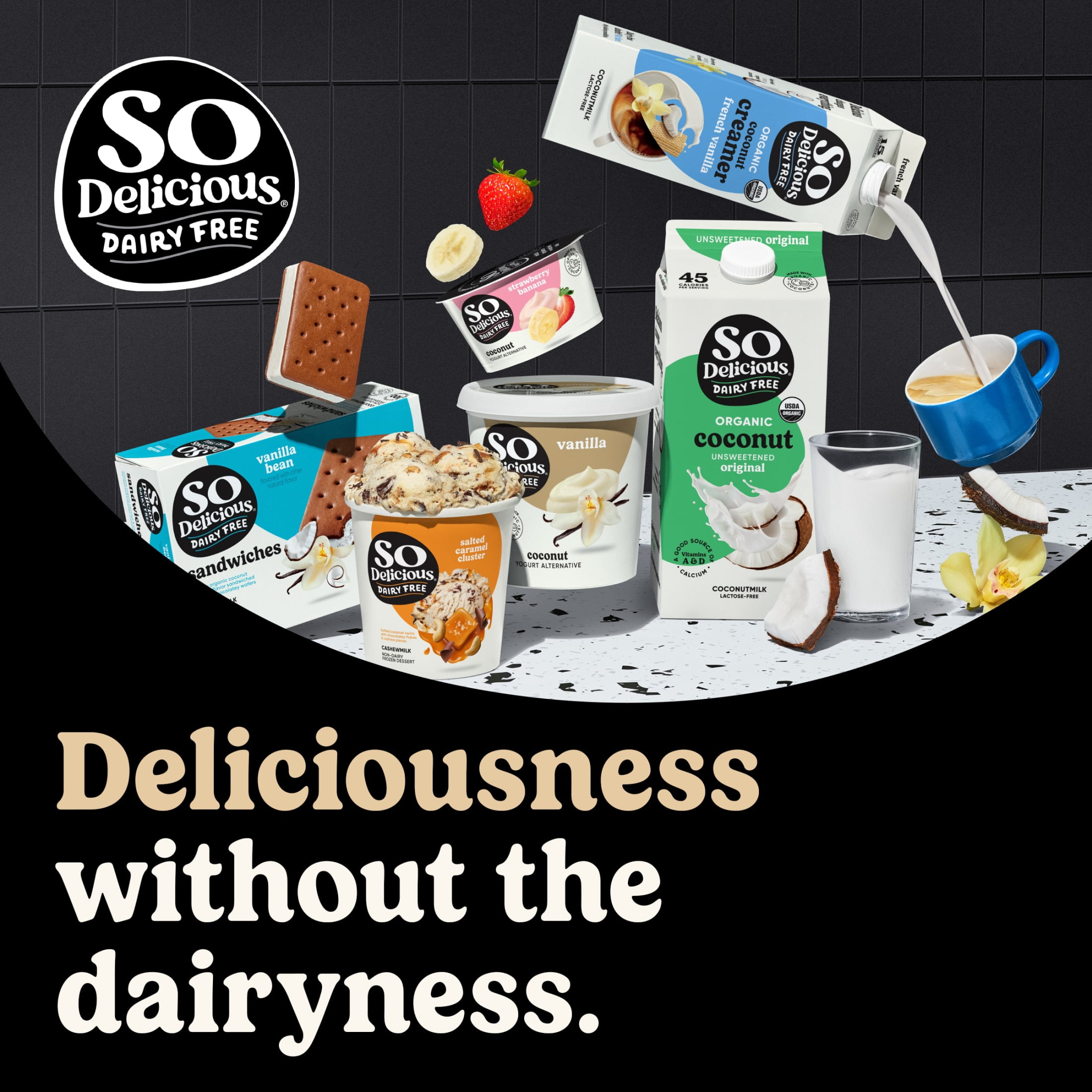 So Delicious Dairy Free Strawberry Coconut Yogurt Alternative with Chocolate Shavings Container, 5.3 oz