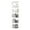White + MDF+Iron, variant on 5-Tier 360° Rotating Bookshelf Tower, Narrow Tall Spinning Bookcase - Space-Saving Revolving Storage Shelf for Bedroom, Living Room, Office, White