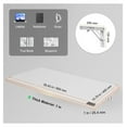 thumbnail image 4 of Wall Mounted Folding Table, 35.4" Drop Leaf Desk, Floating Desk with Bracket, Fold Down Table for Small Spaces, Home Office, Kitchen, White, 4 of 7