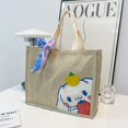 thumbnail image 1 of Bolsa de dibujos animados Kawaii Sanrio Cinnamoroll, bolso tejido a mano, bolso de Material casero Diy, regalo, Graffiti, bolsa de lona de mano, tendencia, 1 of 4