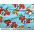 thumbnail image 2 of Soimoi Cotton Cambric Fabric Leaves & Aster Floral Print Sewing Fabric Yard 56 Inch Wide, 2 of 3