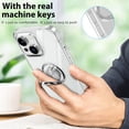 thumbnail image 6 of Compatible with iPhone 15 Plus Case Kickstand Car Mount Mental Ring Crystal Luxury Case Camera Protector + Screen Protector Clear Edge Cover Full Body Protection Case -Crystal, 6 of 11