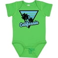 thumbnail image 3 of Inktastic California with Triangle and Palm Trees in Blue Boys or Girls Baby Bodysuit, 3 of 5