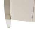 thumbnail image 6 of Michael Amini Penthouse Short Queen Panel Bed - Frosted Linen, 6 of 12