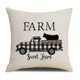 thumbnail image 5 of Fundas de almohada de lino para decoración de granja, funda de cojín rústica de granja para sofá, cama, 18x18, Juego de 4, 5 of 5