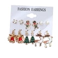 thumbnail image 1 of Pendientes navideños para mujer, bonitos regalos navideños de joyería para niñas, adolescentes y niños, 1 of 5
