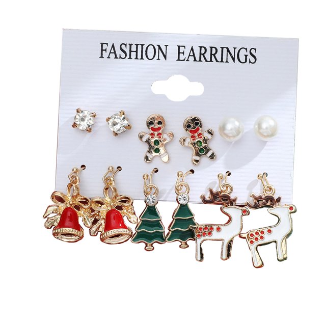 Pendientes navideños para mujer, bonitos regalos navideños de joyería para niñas, adolescentes y niños