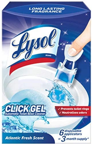 Lysol Automatic Toilet Bowl Cleaning Click Gel Lavender Scent 4 Count 