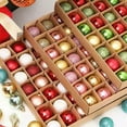 thumbnail image 4 of 49Pcs Mini Christmas Balls Ornaments, Small Shatterproof Christmas Baubles for Xmas Christmas Tree, Hanging Ball for Holiday Wedding Party Decoration, 3cm/1.18", 4 of 7