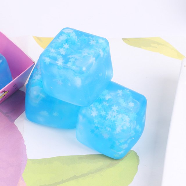 Juguete elástico para apretar suave Ehuebsd cubo de hielo creativo bolas antiestrés juguete sensorial