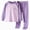 Z001-Purple, variant on WXFAZCVU Pajamas for Girls Warm Fleece Lined Underwear Set Long Sleeve Shirt and Pants Outfits Size 14-15Years