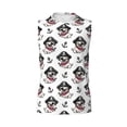 thumbnail image 4 of Yiaed DOG IS WEARING PIRATE COSTUME Print Men's Singlet Vests Summer Running Muscle Tank Tops Gym Undershirt Round Neck Sleeveless for man, 4 of 5