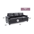 thumbnail image 2 of Glory Furniture Sandridge Sofa in Black Color, 2 of 6