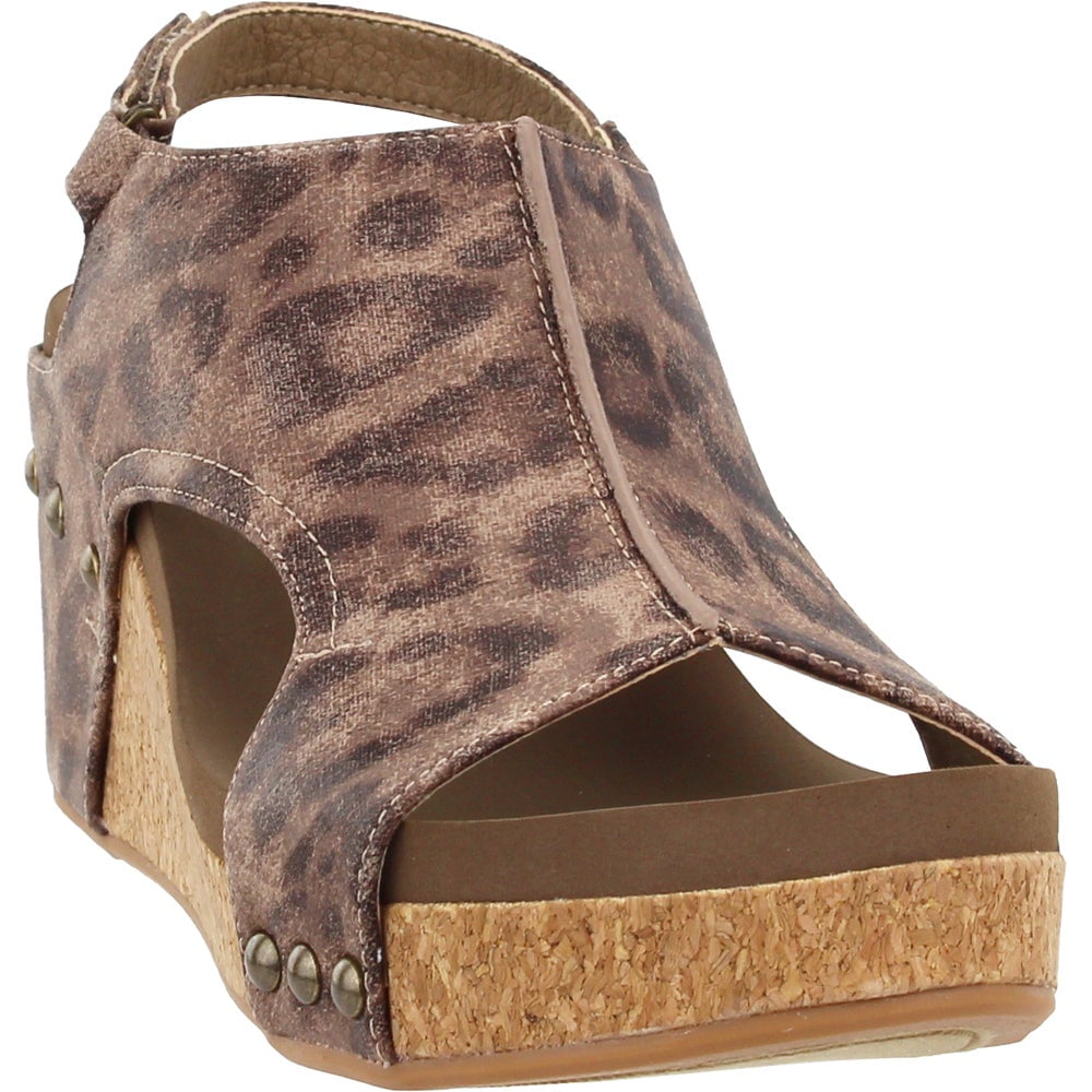 Corkys Footwear Corkys Womens Carley Leopard Sandals Sandals Casual
