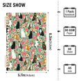thumbnail image 2 of FORMRS 1-Subject Spiral Notebook 8" x 5" College Ruled 60 Refillable Sheet A5 Hard Cover, 2 Pack, Green Floral Cats Pattern, 2 of 7