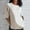 Khaki T-Shirts for Women, variant on Olyvenn Linen Tops for Women 2025 Oversized Summer Shirt 3/4 Length Sleeve Tshirt Loose Casual Print Tee Trendy Ladies Blouse Gray 8