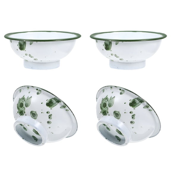 ACDANC 4pc Chinese Style Ceramic Mixing Bowl Set - Green