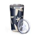 thumbnail image 2 of Summer Ocean Starfish 10oz Tumblers Stainless Steel Tumbler with Lid and Straw,Vacuum Insulated Double Wall Travel Tumbler Cups with Cleaning Brush for Coffee, Tea, 2 of 4