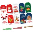 thumbnail image 3 of Christmas Tags Paper Gift Tags with String Attached Creative Hanging Labels Tags 150pcs, 3 of 9