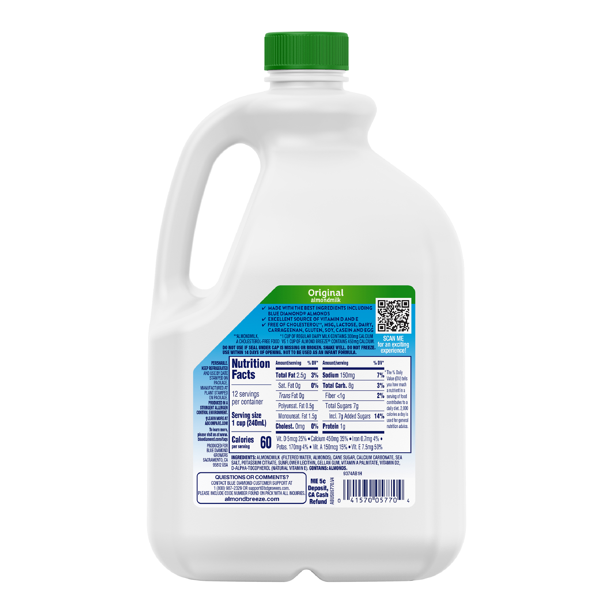 Almond Breeze Original Almond Milk, 96 oz
