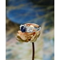 thumbnail image 5 of HeartsAndYou 2.1ct Natural Sapphire Engagement Ring 14k SOLID White Gold Accent Solitaire, 5 of 8
