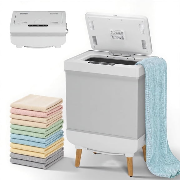 Towel Warmers for Bathrooms, 35 Liter Portable Collapsible Electric Towel Heater with Heating & Drying Modes, Telescopic Rod, Heated Blanket Warmer Dryer for Home, Spa, Travel