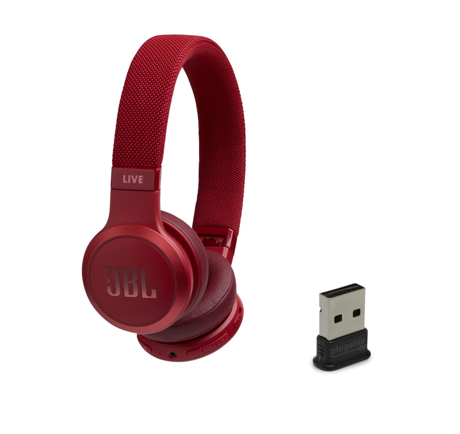 JBL Live 400BT Red OnEar Bluetooth Headphones w/BT Adapter Walmart