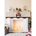 thumbnail image 2 of Christmas Truck Gnomes Mantel Scarf Fireplace Decorations for Living Room, Red Black Plaid Xmas Tree Burlap Fireplace Mantel Scarf Cover Runner for Halloween/Thanksgiving/Christmas Decor 90"x17", 2 of 6