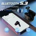 thumbnail image 5 of Wireless Ear Buds, Earbuds Bluetooth 5.3 Headphones 40H Playtime LED Display, HiFi Stereo Sound Waterproof in-Ear Earphones with Microphone for iPhone/Samsung/Android, 5 of 7