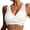 White, variant on Lace Bras for Women Lightweight Bra No Pad Triangle Deep V-Neck Floral Wireless Bralettes White XXL