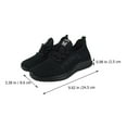 thumbnail image 2 of KAKOWELY 1 Pair Black Leisure Mesh Shoes Breathable Anti-slip for Women Running and Daily Walking, 2 of 8