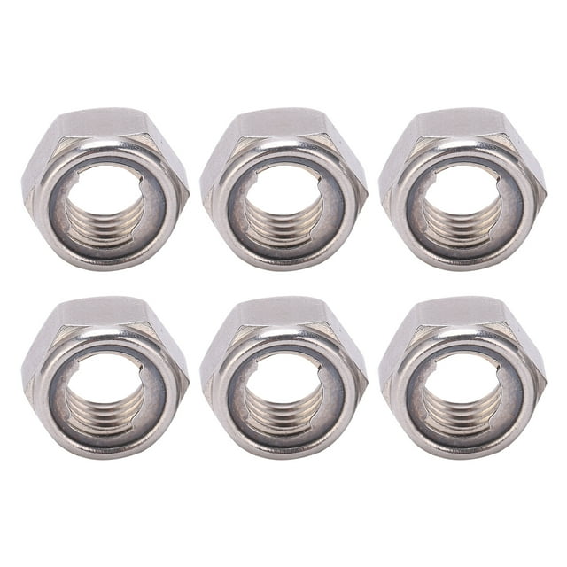 Loewten Écrou de Verrouillage en Métal, 20 Pcs Kit d'Écrou de Verrouillage Hexagonal en Acier Inoxydable 304 avec Vis M8, Kit d'Écrou de Verrouillage Hex