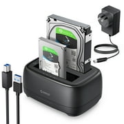 ORICO 2 Bay Hard Drive Docking Station USB3.0 Type-B to SATA Dual HDD Docking Station，up to 2*18TB