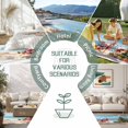 thumbnail image 6 of Coastal Christmas Outdoor Rug 6x9 Ft - Reversible Patio Rug Outdoor Camping Rugs, Santa Claus Xmas Tree Sandy Beach Washable Indoor Outdoor Area Rugs, Non-Slip Outdoor Carpet Runner for Deck/Porch, 6 of 8
