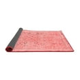 thumbnail image 2 of Ahgly Company Indoor Square Abstract Red Modern Area Rugs, 4' Square, 2 of 4