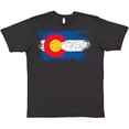 thumbnail image 3 of Inktastic Colorado Flag Distressed Look T-Shirt, 3 of 5