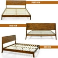 thumbnail image 6 of Acacia Serenity King Bed Frame and Headboard Solid Wood Platform Bed, King Size Bed Frame and Headboard, Scandinavian Wood Bed Compatible with All Mattress Types, Non-Slip and Noise-Free, Caramel, 6 of 8
