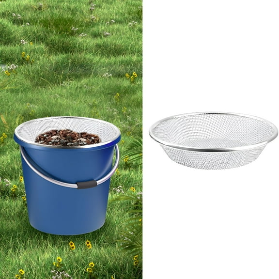 ACDANC Soil,Sand,and Compost Sifter for Gardening - Sieve for Rocks,Dirt,and Organic Material - Fits 5-Gallon Buckets-1/4 in Aperture