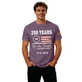 thumbnail image 4 of 250 Anniversary USA Polo Shirt, 250 Anniversary USA Merchandise Printed Short Sleeve T-Shirt Purple Size XL, 4 of 5