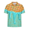 thumbnail image 6 of Crunowin Boys Polo Shirts Hawaiian Golf Collared (5-15), Summer Short Sleeve School Uniform Tops Yellow 14-15 Years, 6 of 8