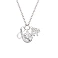 thumbnail image 2 of Delight Jewelry Silvertone Faith Infinity Sign Let Things Go Fall Zoey Charm Necklace, 28", 2 of 4