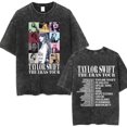 thumbnail image 4 of Camiseta de algodón del cantante Taylor para hombre y mujer, camisa lavada de gran tamaño, manga corta, Tour de las Eras, Harajuku, 4 of 4