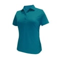 thumbnail image 1 of Monterey Club Women's Melange Jersey Performance Sport Golf Polo Shirt #2421, 1 of 2