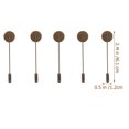 thumbnail image 4 of MRLESS Boutonniere Pin Corsage Wristlet 10pcs Flat Round Tray Lapel Pin Stick Brooch, 4 of 8