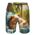 thumbnail image 3 of Fotbe Lazy Home Style Guinea Pig Trajes de Baño Estampados para Hombre, Shorts de Verano de Secado Rápido, Ropa de Playa, Bañadores-Medium, 3 of 6