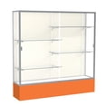 thumbnail image 3 of Waddell 376WB-BZ-KG Spirit 72 x 72 x 16 in. Kelly Green Base Floor Display Case with 6 ft. Length, White Back - Dark Bronze, 3 of 7