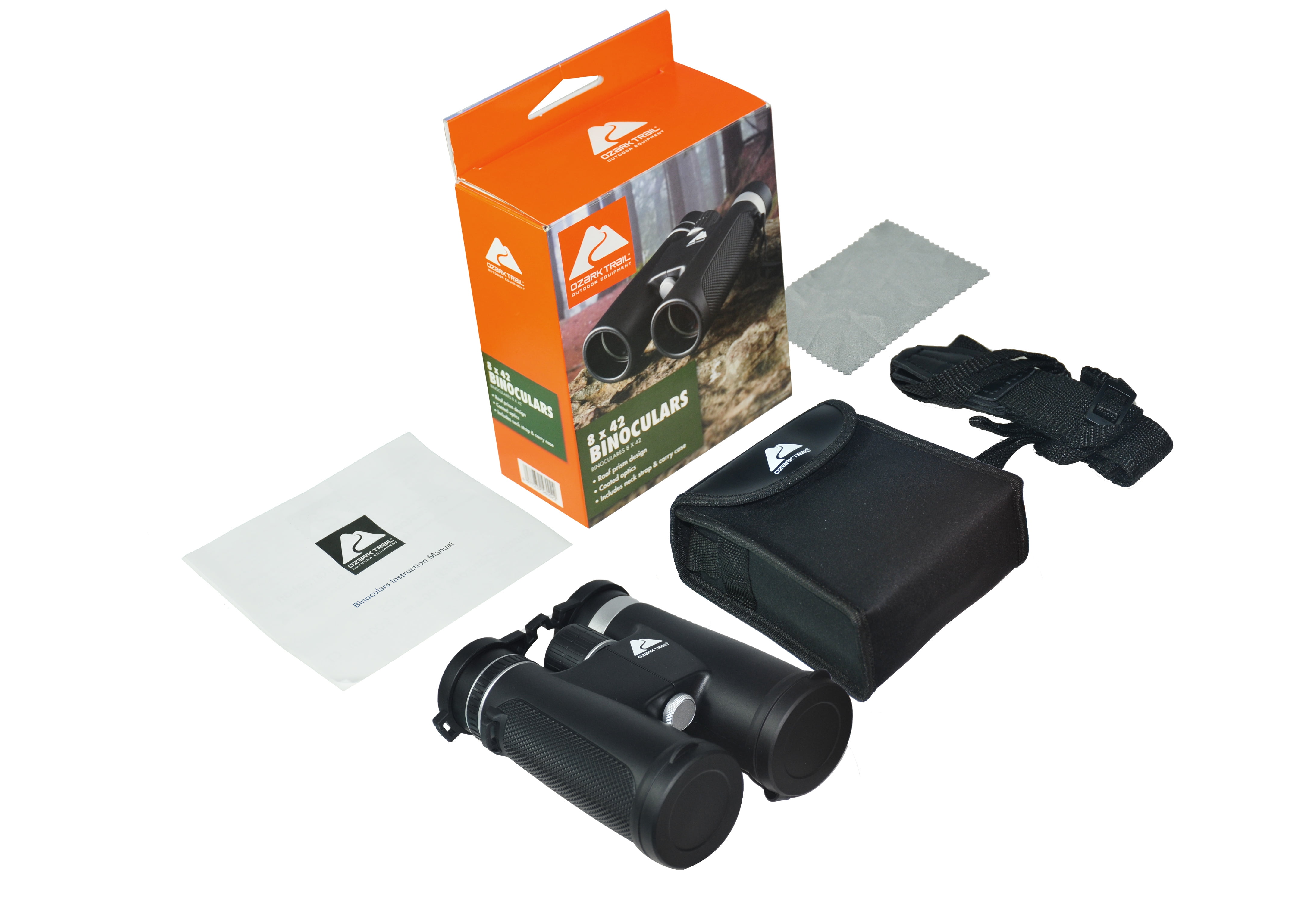 Ozark Trail 8X42 Binoculars for Adults and Kids–Fully Multi-Coated for Boating Navigation Hunting Fishing Outdoor Sports