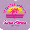 thumbnail image 4 of Inktastic Summer Enjoy the Sunshine Santa Monica California in Pink Boys or Girls Baby Bib, 4 of 4