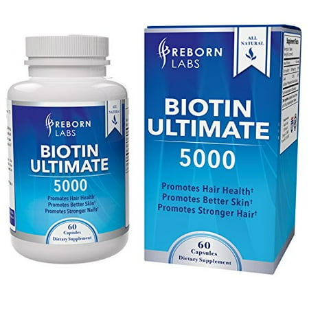 Biotin 5000 Mcg Vitamins Organic Coconut Oil Hair Thickness