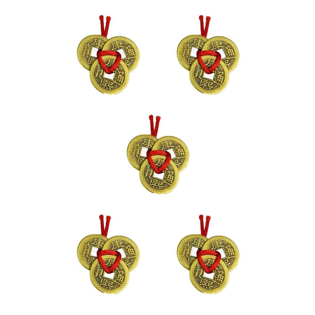 Minnieouse 3 uds monedas chinas de cobre aleación china buena suerte monedas riqueza éxito fortuna regalos de cumpleaños Type5 NO5 Minnieouse CBP259472
